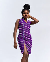 Shinne's Purple Symmetric Dress - SHINNE